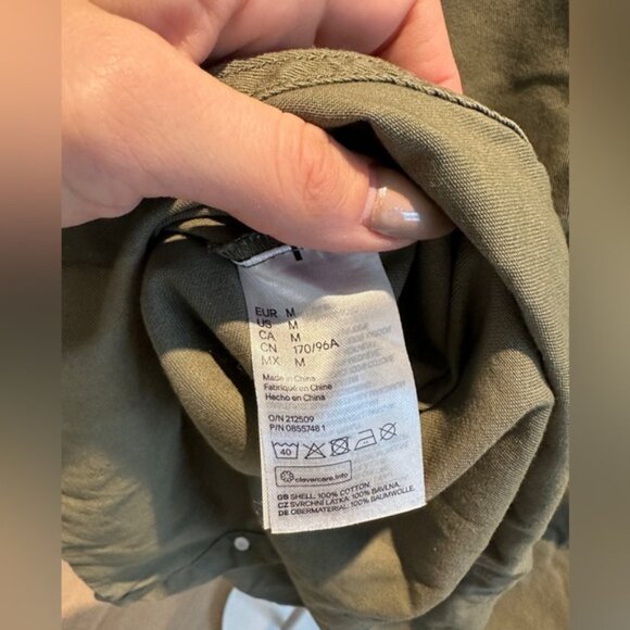 Divided by H&M Olive Green Shacket Shirt Jacket Lightweight – Size Medium - Picture 5 of 6